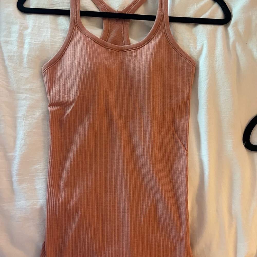 lululemon athletica Ribbed Peach Tank Top